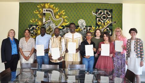 Remise de l'attestation de fin de formation des élèves internationaux, 2023 - Photo : INP Remise de l'attestation de fin de formation des élèves internationaux, 2023 - Photo : INP