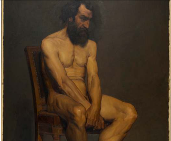 copie d’un candidat dans la spécialité Peinture ayant obtenu la note de 18,5/20 au concours 2023  Peinture / Nu