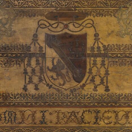 Détail d'un panneau de meuble (XVe siècle ; Paris, musée des Arts décoratifs) - Photo : INP Détail d'un panneau de meuble (XVe siècle ; Paris, musée des Arts décoratifs) - Photo : INP