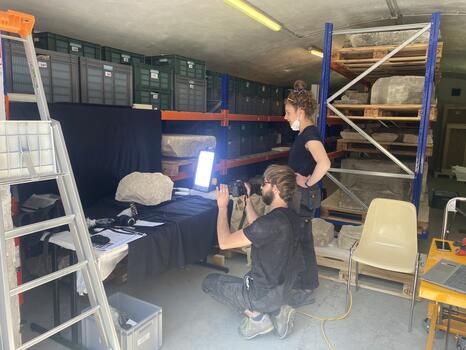 Les élèves au travail, musée de Cluny, 2024 - Photo : INP Les élèves au travail, musée de Cluny, 2024 - Photo : INP