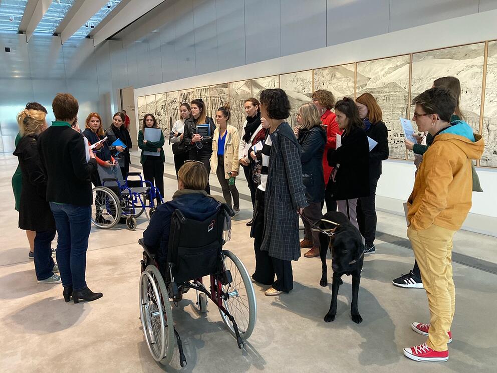 Formation es besoins d’accessibilité au bien-être au musée - Photo : Nathalie Moulin / INP Formation es besoins d’accessibilité au bien-être au musée - Photo ;Nathalie Moulin / INP
