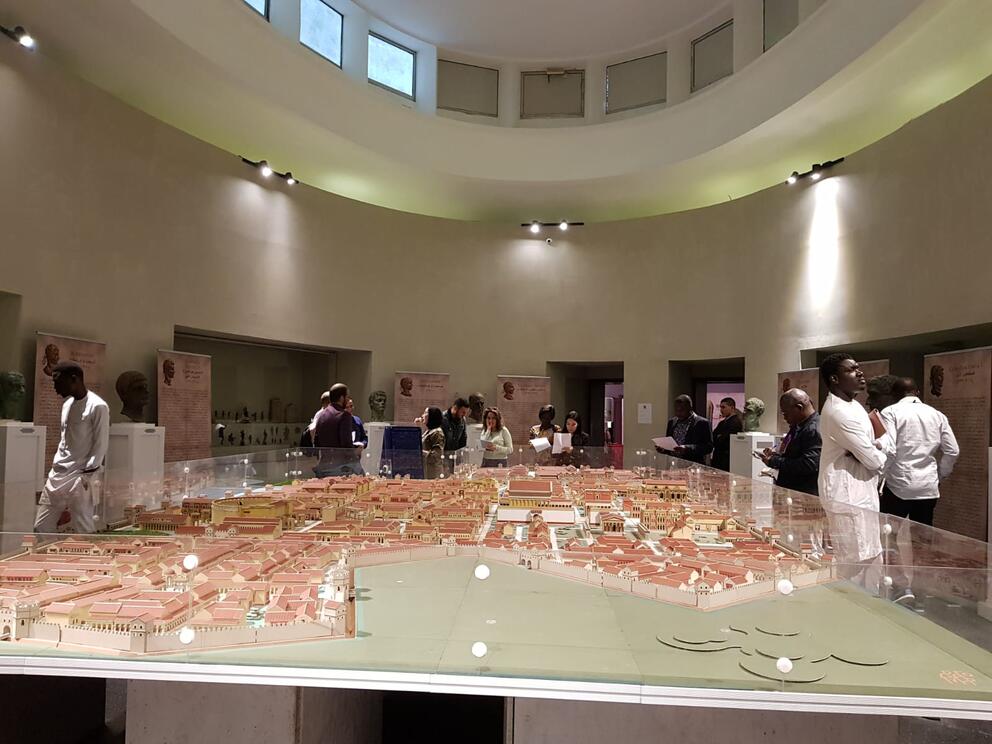 Visite du chantier du Musée des Oudayas, Maroc - Photo : INP Visite du chantier du Musée des Oudayas, Maroc - Photo : INP