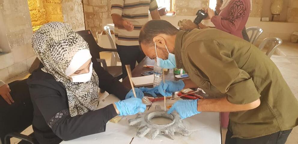 Chantier des collections école au musée Kasr el Bacha - Photo : Magali Coudert Chantier des collections école au musée Kasr el Bacha - Photo : Magali Coudert