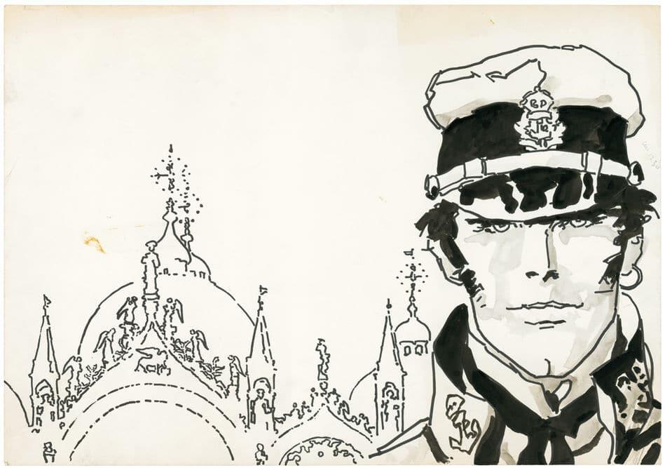 Dessin d'Hugo Pratt - Photo : DR Dessin d'Hugo Pratt - Photo : DR