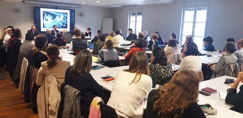 Les élèves conservateurs en cours - Photo : INP Les élèves conservateurs en cours - Photo : INP